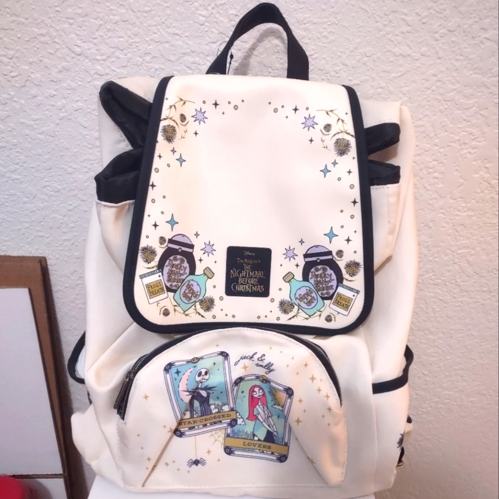 Disney Cream and Black Nightmare Before Christmas Backpack